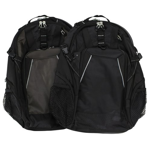 Additional Image 1 - a black backpack with a white background