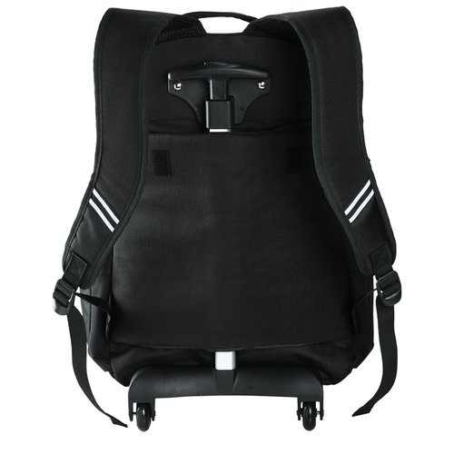 Additional Image 2 - a black backpack with wheels