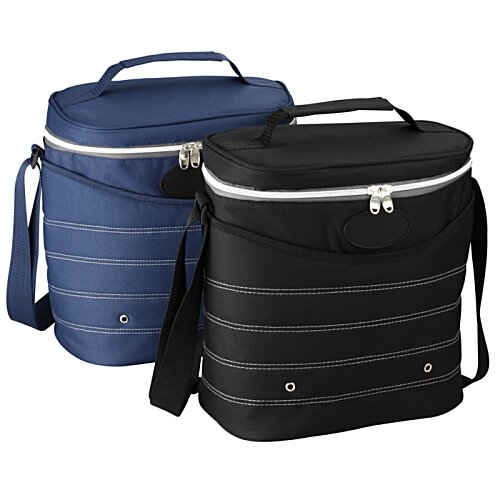Additional Image 1 - a blue and black cooler bags
