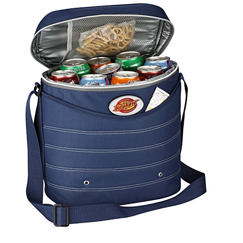 Additional Image 3 - a blue cooler bag with a handle