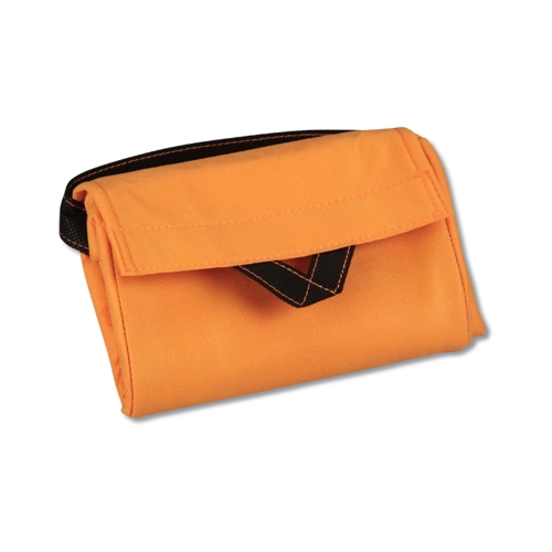 Additional Image 2 - an orange bag with a black strap