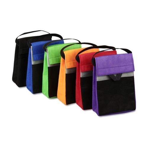Additional Image 1 - a row of colorful lunch bags
