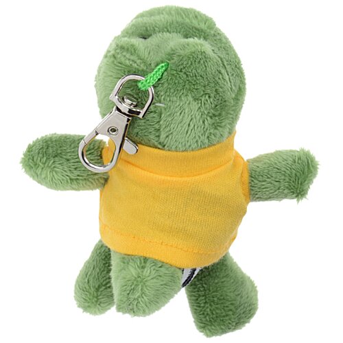 Additional Image 1 - a green stuffed animal with orange shirt