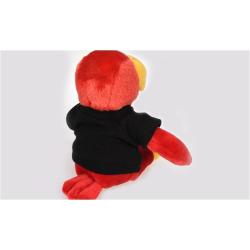 Additional Image 1 - a red stuffed animal with black shirt