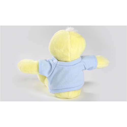 Additional Image 1 - a yellow stuffed animal with blue shirt