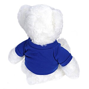 Additional Image 1 - a white teddy bear wearing a blue shirt