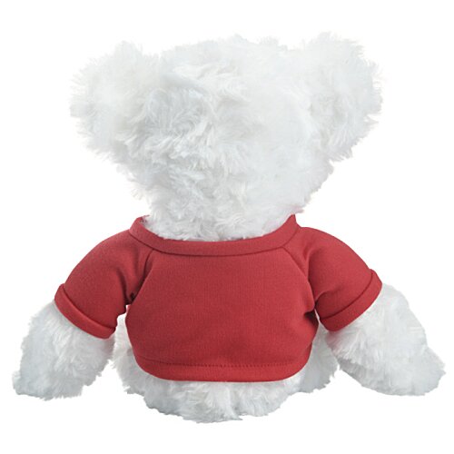 Additional Image 1 - a white teddy bear wearing a blue shirt