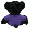 Additional Thumbnail Image 1 - a black teddy bear wearing a purple shirt