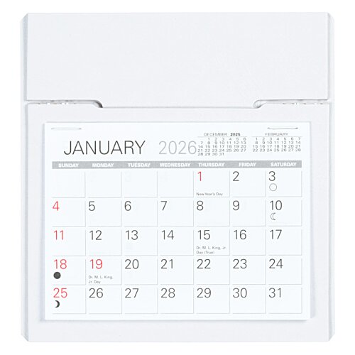 Additional Image 3 - a white calendar with red numbers