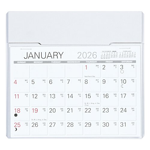 Additional Image 2 - a white calendar with black numbers