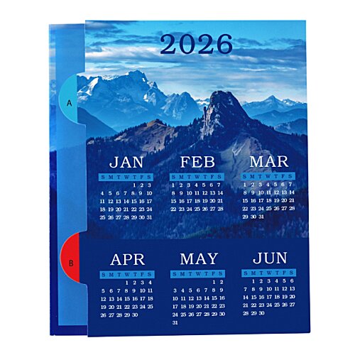 Additional Image 1 - a blue cover with a picture of mountains