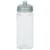 View Image 3 of 4 of PolySure Squared-Up Water Bottle - 24 oz. - Clear - 24 hr