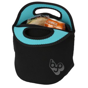 Additional Image 1 - a black and blue lunch bag