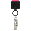 View Image 2 of 2 of Tie-Dye Multicolor Lanyard - 3/4" - Snap with Metal Bulldog Clip