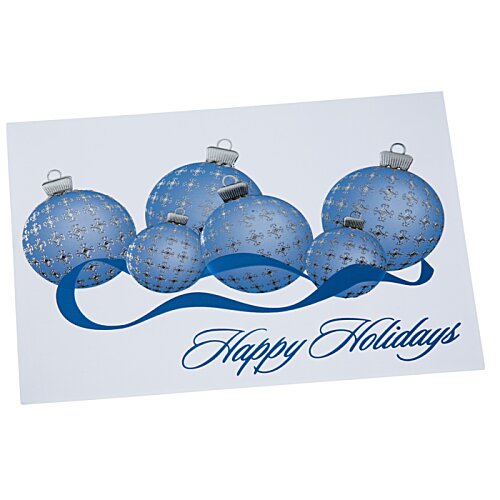 Additional Image 2 - a card with blue ornaments