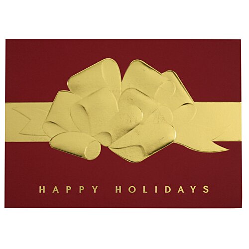 Additional Image 5 - a red and gold gift card
