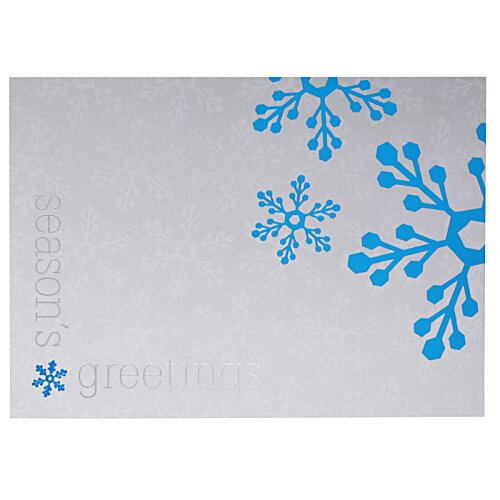 Additional Image 5 - a blue snowflake on a white surface