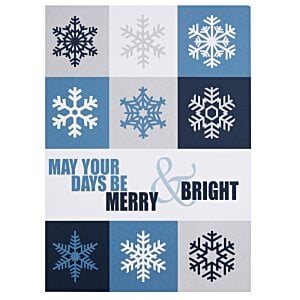 Additional Image 5 - a blue and white square with snowflakes