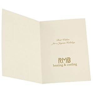 Additional Image 2 - a white card with gold text