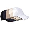 View Image 2 of 3 of Bayside USA Made Structured Brush Twill Sandwich Cap