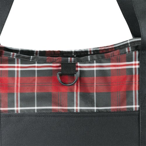 Additional Image 1 - a red and black plaid bag