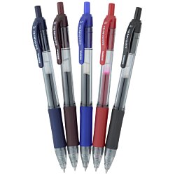 a group of pens in a row