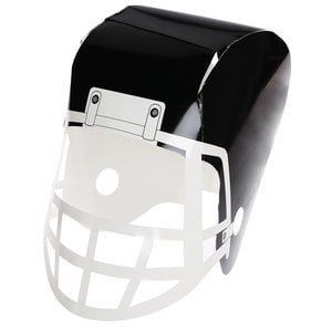 Additional Image 2 - a black and white football helmet