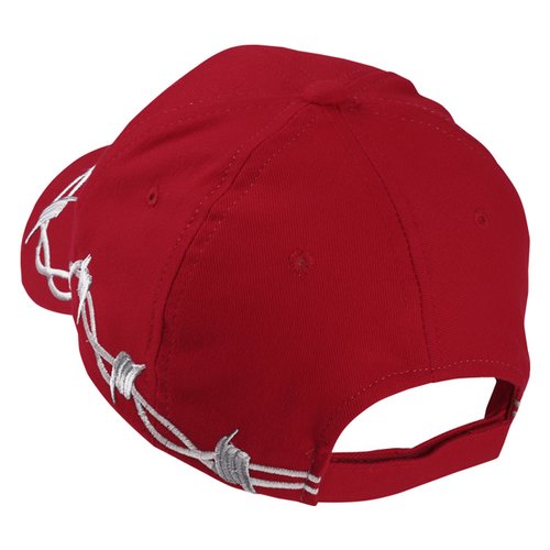 Additional Image 1 - a red hat with white trim