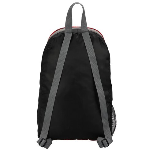 Additional Image 1 - a black backpack with gray straps