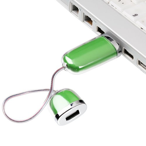 Additional Image 1 - a green usb drive connected to a laptop