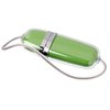 a green usb flash drive