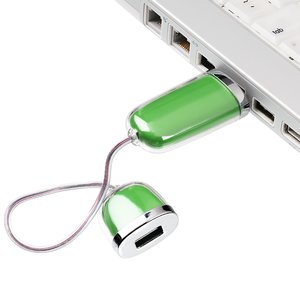 Additional Image 1 - a green usb drive connected to a laptop