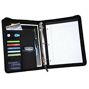 Additional Image 1 - a black folder with a pen and a white sheet