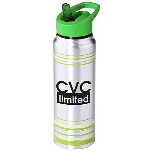 Additional Image 1 - a water bottle with a green lid