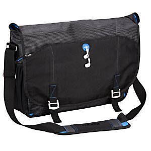 Additional Image 1 - a black bag with blue trim