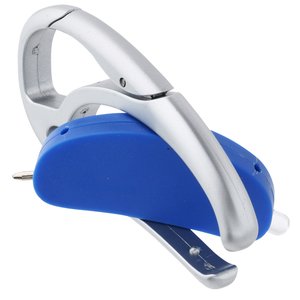 Additional Image 2 - a blue and silver earbuds