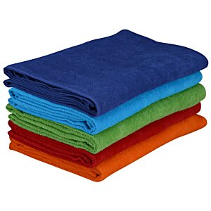 Additional Image 1 - a stack of colorful blankets