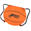 View Image 2 of 4 of Game Time! Basketball Drawstring Backpack