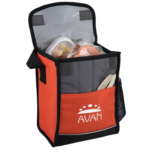 Additional Image 2 - a red and black bag with food inside