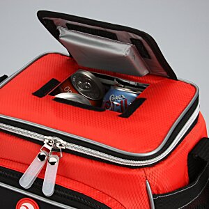 Additional Image 4 - a red bag with a zipper