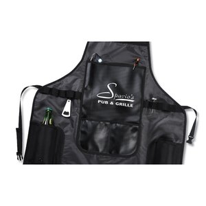 Additional Image 4 - a black apron with straps