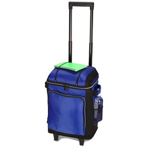 Additional Image 2 - a blue suitcase with a handle