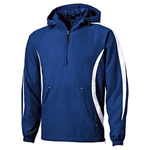 Additional Image 4 - a blue jacket with a white stripe