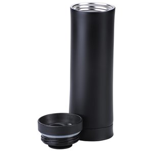 Additional Image 1 - a black thermos with a cup
