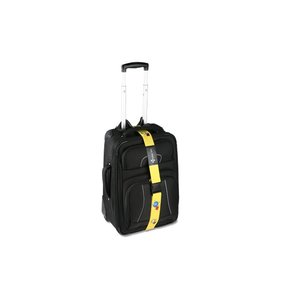 Additional Image 1 - a black suitcase with a yellow stripe