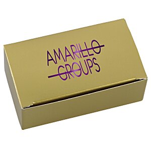 Additional Image 2 - a brown box with purple writing on it