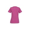 View Image 2 of 3 of Anvil 5.0 oz. Striped V-Neck T-Shirt - Ladies' - Embroidered