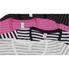 View Image 3 of 3 of Anvil 5.0 oz. Striped V-Neck T-Shirt - Ladies' - Embroidered