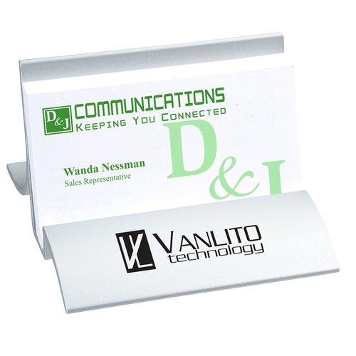 Additional Image 3 - a white business card with green text