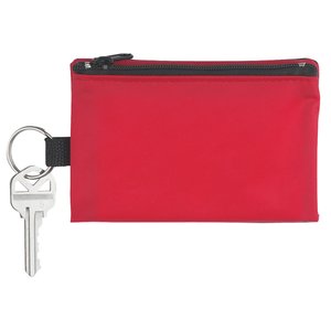 Additional Image 2 - a red zipper pouch with a key